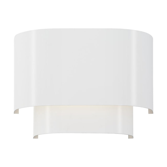 Livex Springview 1Lt ADA Sconce, White/White Metal/Shiny White