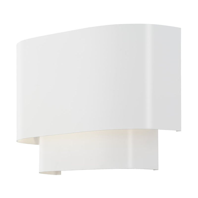Livex Springview 1Lt ADA Sconce, White/White Metal/Shiny White