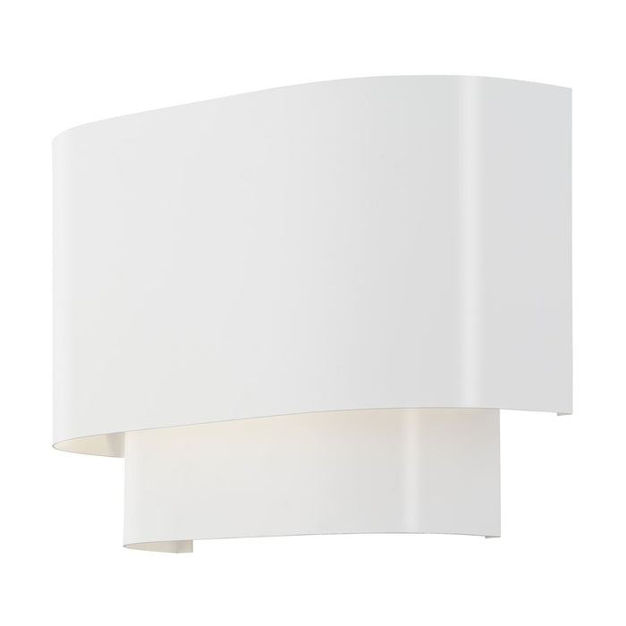 Livex Springview 1Lt ADA Sconce, White/White Metal/Shiny White