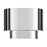 Livex Springview 1Lt ADA Sconce, Chrome/Chrome Metal/White