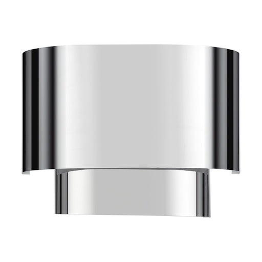 Livex Springview 1Lt ADA Sconce, Chrome/Chrome Metal/White