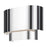 Livex Springview 1Lt ADA Sconce, Chrome/Chrome Metal/White