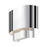 Livex Springview 1Lt ADA Sconce, Chrome/Chrome Metal/White