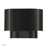 Livex Springview 1Lt ADA Sconce, Black/Black Metal/White - 50299-68