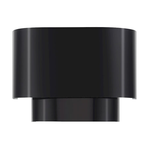 Livex Springview 1Lt ADA Sconce, Black/Black Metal/White