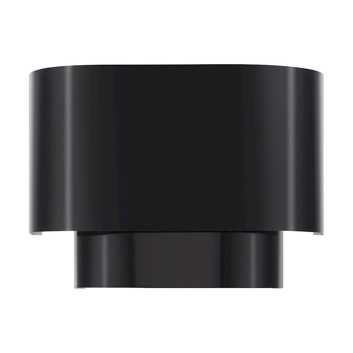 Livex Springview 1Lt ADA Sconce, Black/Black Metal/White