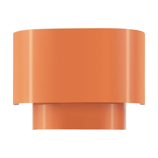Livex Springview 1Lt ADA Sconce, Orange/Orange Metal/White