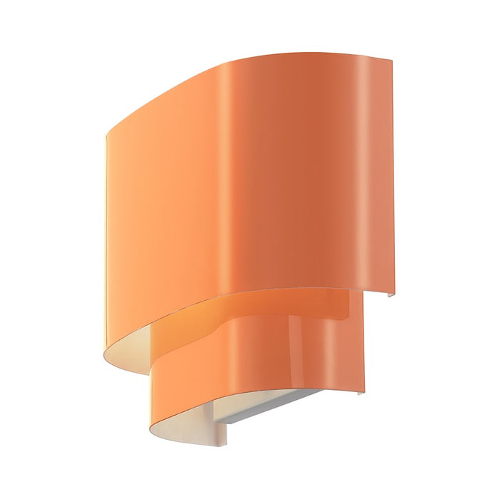 Livex Springview 1Lt ADA Sconce, Orange/Orange Metal/White