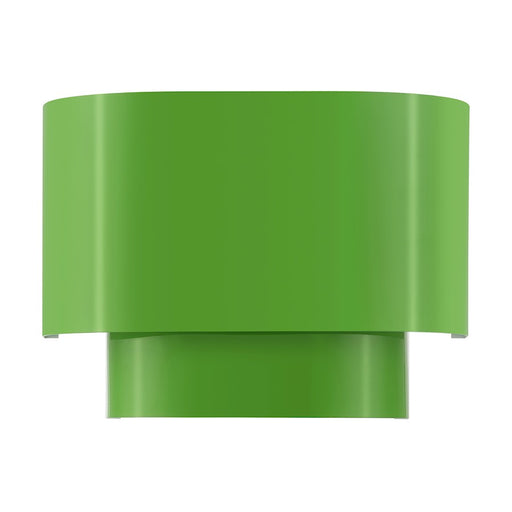 Livex Springview 1Lt ADA Sconce, Green/Green Metal/White