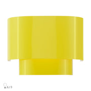 Livex Springview 1Lt ADA Sconce, Yellow/Yellow Metal/White - 50299-82