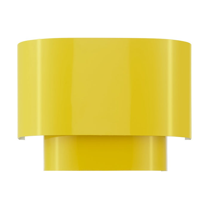 Livex Springview 1Lt ADA Sconce, Yellow/Yellow Metal/White