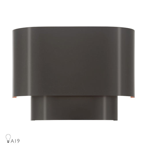 Livex Springview 1Lt ADA Sconce, Bronze/Bronze Metal/Gold - 50299-92