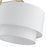 Livex Manorwood 2Lt Large Linear Chandelier, Gold/White/White Fabric