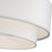 Livex Manorwood 3Lt Semi-Flush, Gold/White/White Fabric