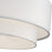 Livex Manorwood 3Lt Semi-Flush, Brushed Nickel/White/White Fabric
