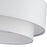 Livex Manorwood 3Lt Semi-Flush, Brushed Nickel/White/White Fabric
