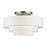 Livex Manorwood 4Lt Semi-Flush, Brushed Nickel/White/White Fabric - 50307-91