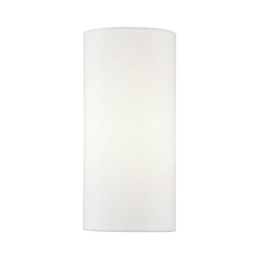 Livex Manorwood 1Lt ADA Sconce, White/White Fabric - 50310-03