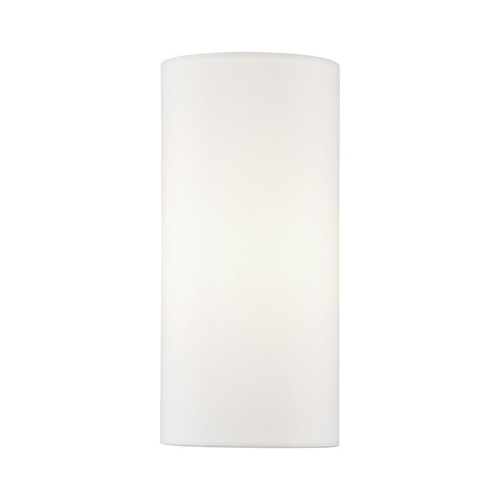 Livex Manorwood 1Lt ADA Sconce, White/White Fabric - 50310-03