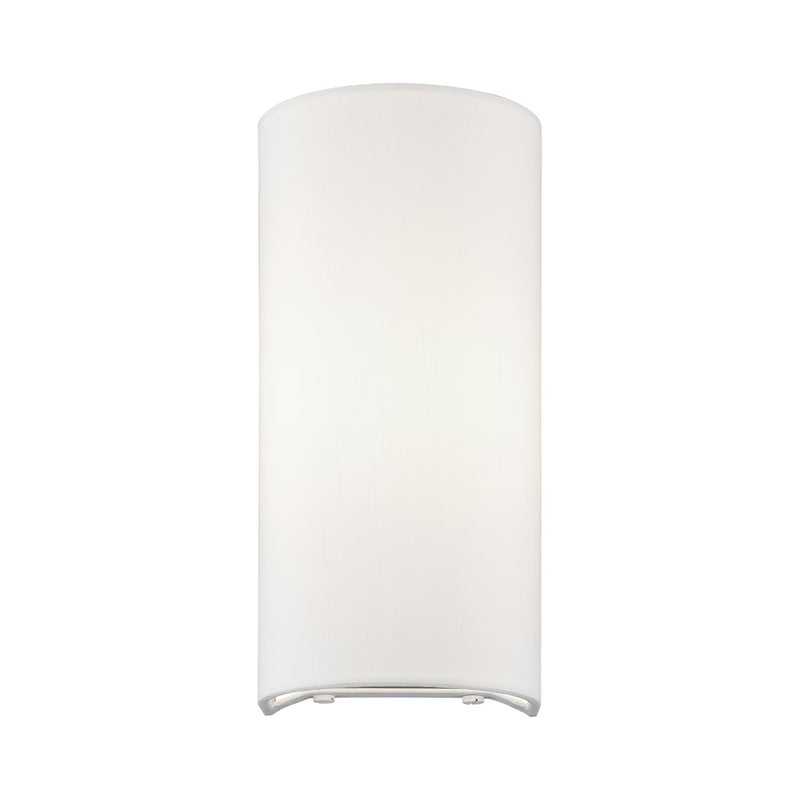 Livex Manorwood 1Lt ADA Sconce, White/White Fabric