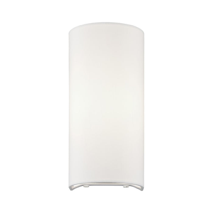 Livex Manorwood 1Lt ADA Sconce, White/White Fabric