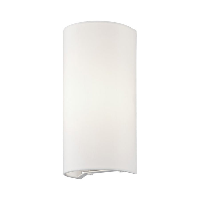 Livex Manorwood 1Lt ADA Sconce, White/White Fabric