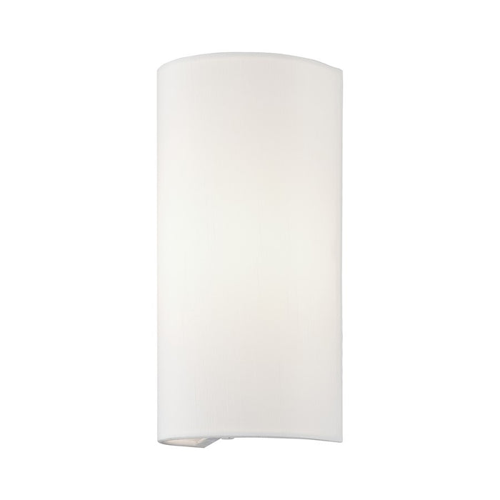 Livex Manorwood 1Lt ADA Sconce, White/White Fabric