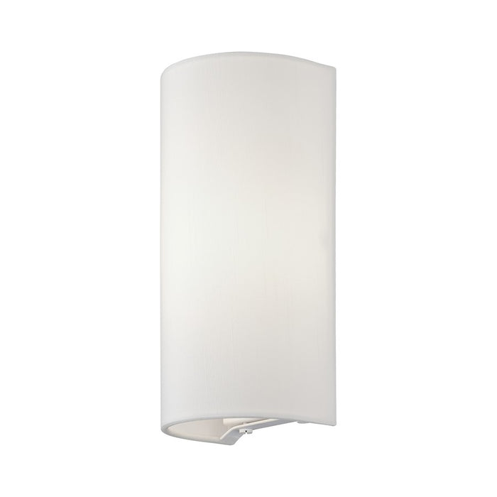 Livex Manorwood 1Lt ADA Sconce, White/White Fabric