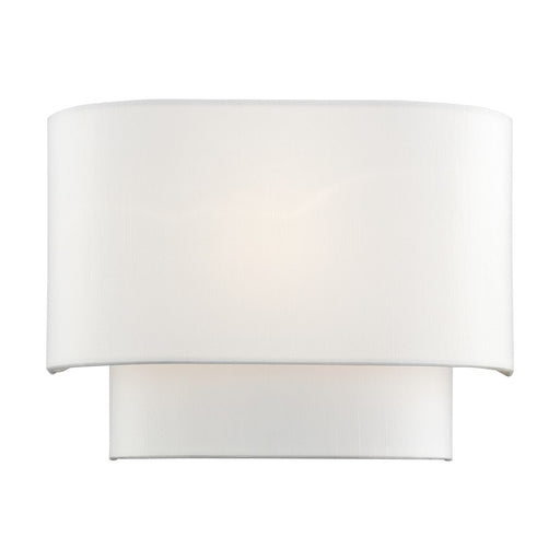 Livex Manorwood 1Lt ADA Sconce, White/White/White Fabric - 50311-03