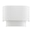 Livex Manorwood 1Lt ADA Sconce, White/White/White Fabric
