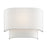 Livex Manorwood 1Lt ADA Sconce, White/White/White Fabric