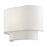 Livex Manorwood 1Lt ADA Sconce, White/White/White Fabric