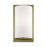 Livex Brenton 1Lt ADA Sconce, Brass/Hand Crafted Off-White Fabric