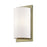 Livex Brenton 1Lt ADA Sconce, Brass/Hand Crafted Off-White Fabric