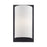 Livex Brenton 1Lt ADA Sconce, Black/Hand Crafted Off-White Fabric