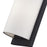 Livex Brenton 1Lt ADA Sconce, Black/Hand Crafted Off-White Fabric