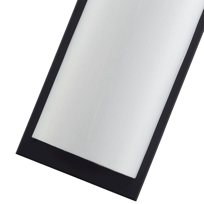 Livex Brenton 1Lt ADA Sconce, Black/Hand Crafted Off-White Fabric