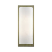 Livex Brenton 2Lt ADA Sconce, Brass/Hand Crafted Off-White Fabric - 50861-01