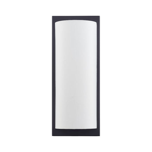 Livex Brenton 2Lt ADA Sconce, Black/Hand Crafted Off-White Fabric