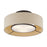 Livex Ellsworth 3Lt Large Semi-Flush, Bronze/Parchment Hardback
