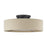 Livex Ellsworth 4Lt Large Semi-Flush, Bronze/Parchment Hardback