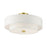 Livex Meridian Semi Flush, Satin Brass/Off-White