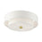 Livex Meridian Semi Flush, Satin Brass/Off-White