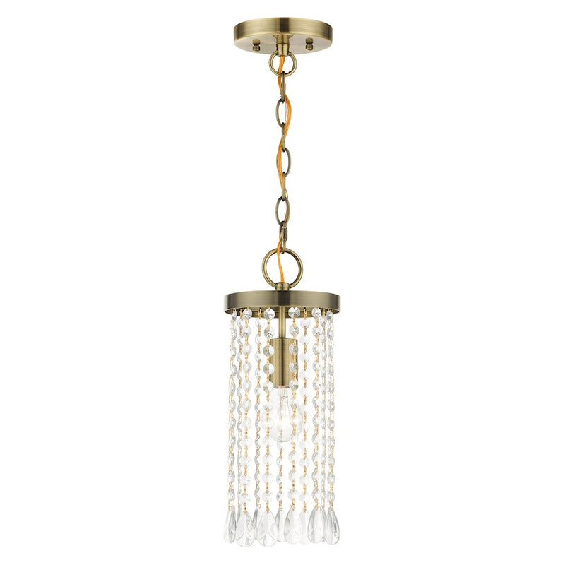 Livex Elizabeth 1 Light Mini Pendant