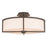 Livex Wesley Ceiling Mount, Off-White Hardback