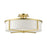 Livex Wesley Ceiling Mount, Off-White Hardback