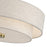 Livex Monroe 4Lt 9" Semi-Flush, Brass/Oatmeal/White