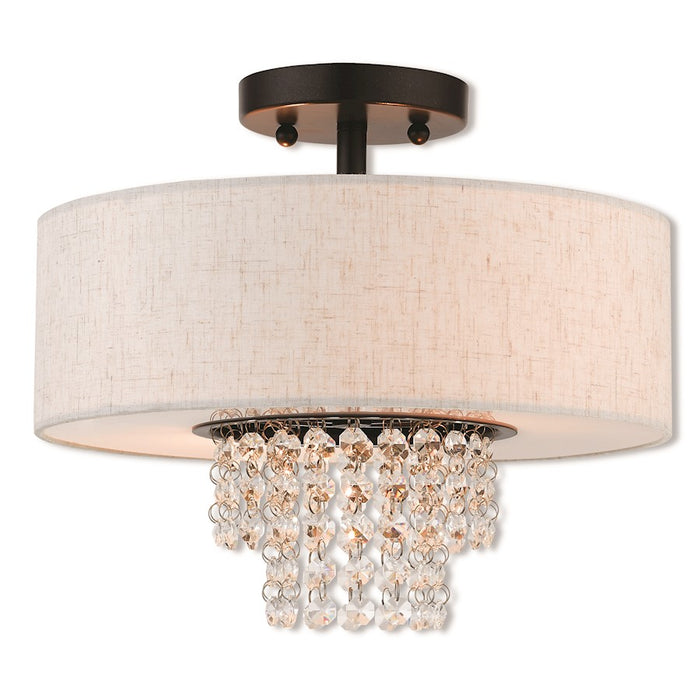 Livex Lighting Carlisle Flush Mount, English Bronze