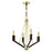 Livex Beckett 4 Light Mini Chandelier, Satin Brass