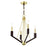 Livex Beckett 4 Light Mini Chandelier, Satin Brass